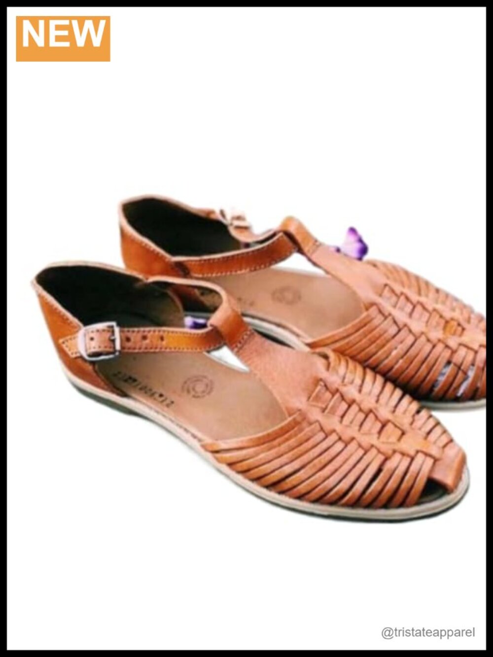 Geerta Huaraches Women Leather Woven Non-Slip Closed Toe Waterproof Comfort
